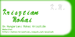 krisztian mohai business card